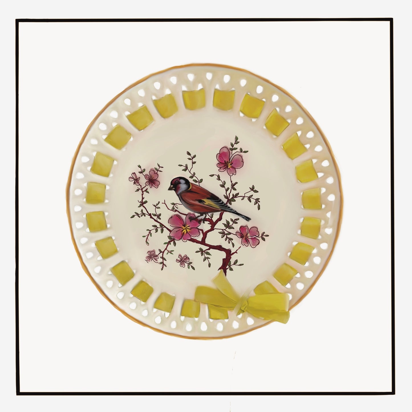 Set of 3 Antique Inspired  Artist Drawn Greetings Cards
