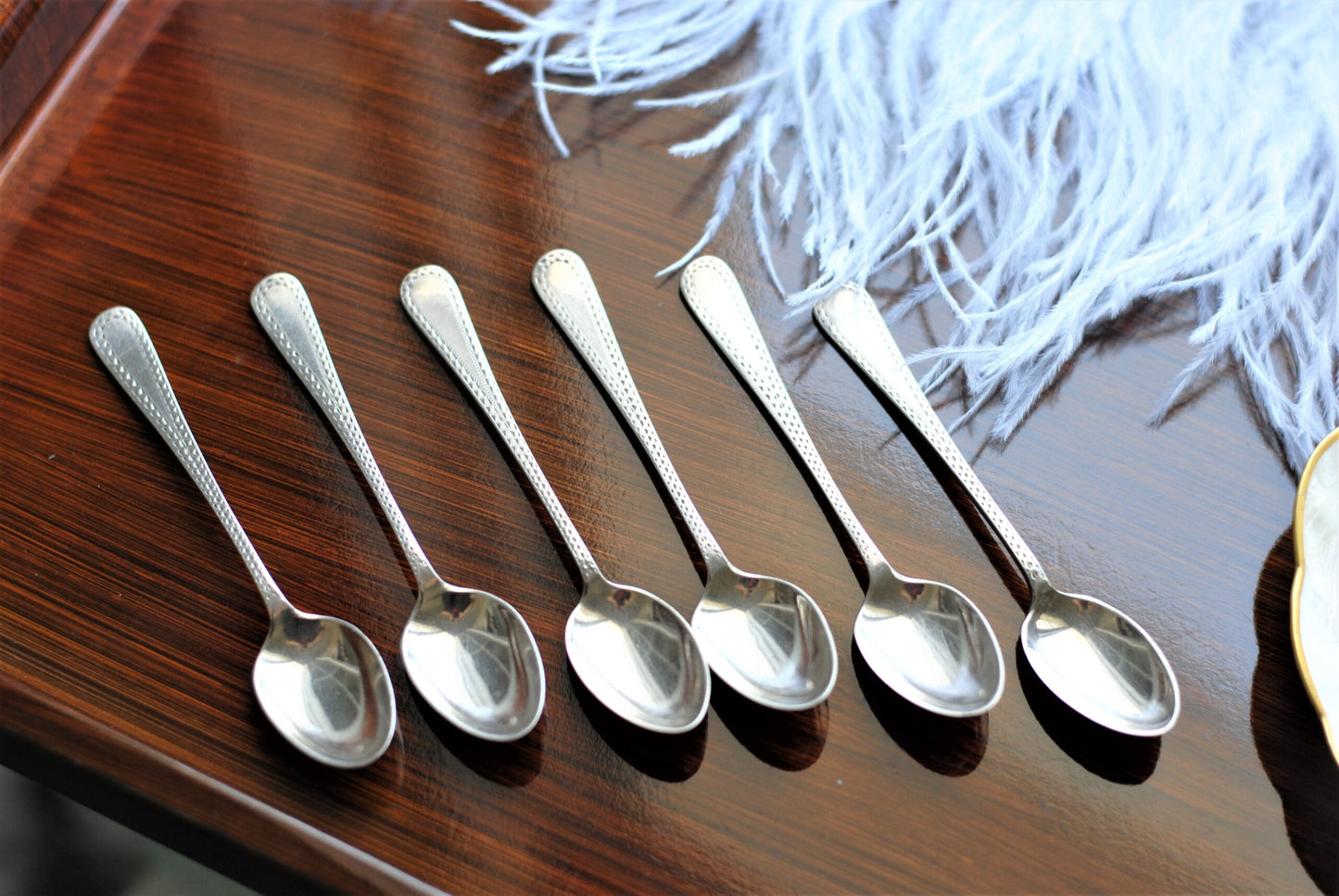 Antique Boxed Teaspoons and Sugar Tongs