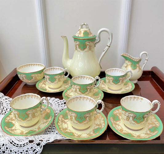 Rare Royal Worcester Vintage Coffee Service Set