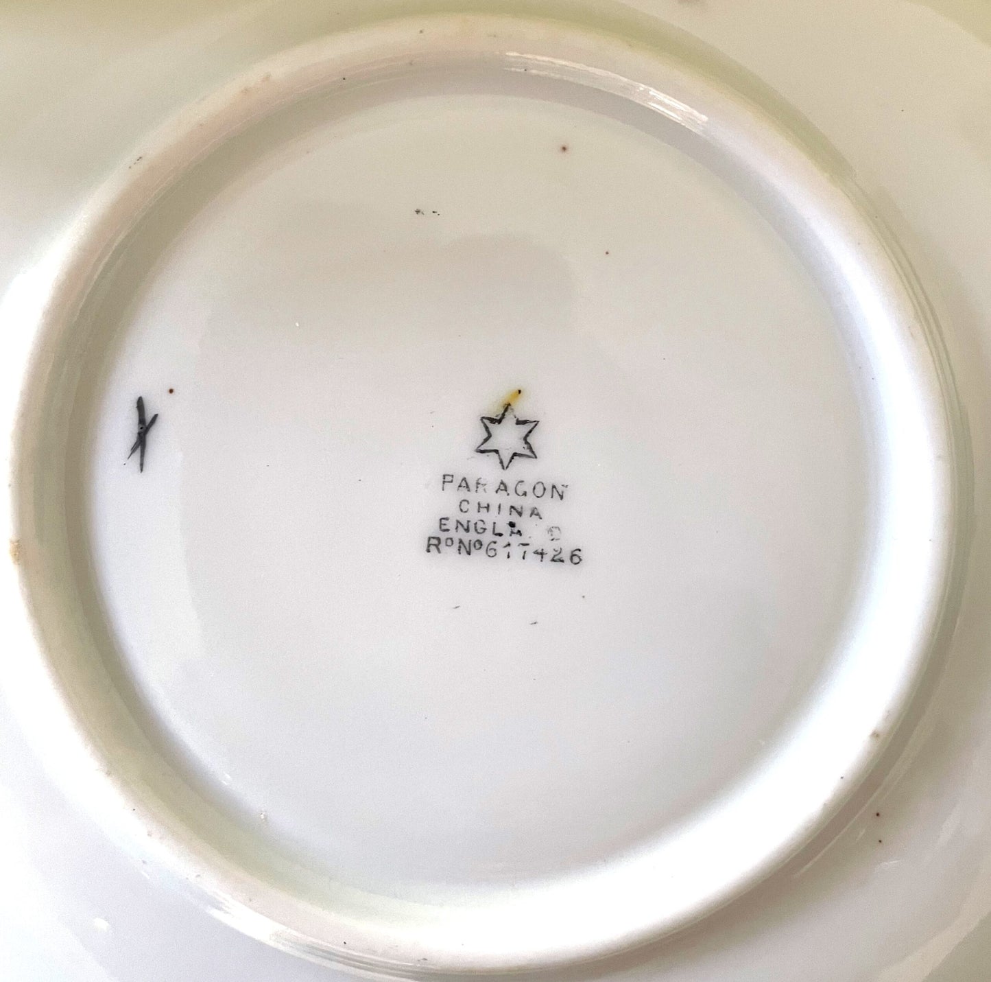 Star China Art Deco Hand Painted Teacup, Saucer and Tea Plate Trio