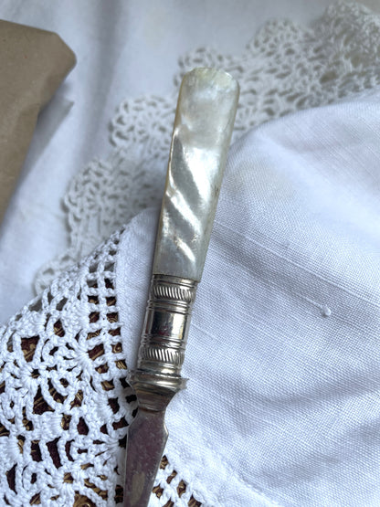Antique Mother of Pearl Pickle Fork