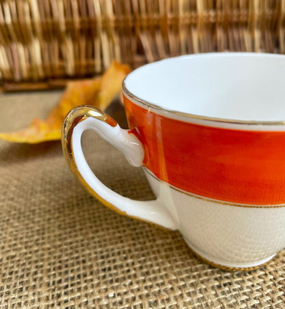 Imperial 22KT Gold Teacup and Saucer Duo